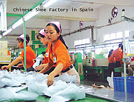 Chinese shoe factory in Spain