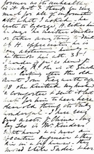 Page 4 of letter written by Julia Newmarch