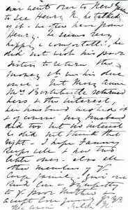 Page 6 of letter written by Julia Newmarch