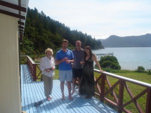 The McKinnon family at home in Double Bay
