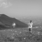 Me behind Hong Ying on hill