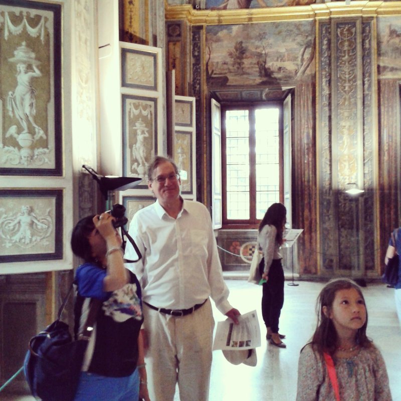 Adam, Hong Ying and Sybil in the Loggia of Galatea