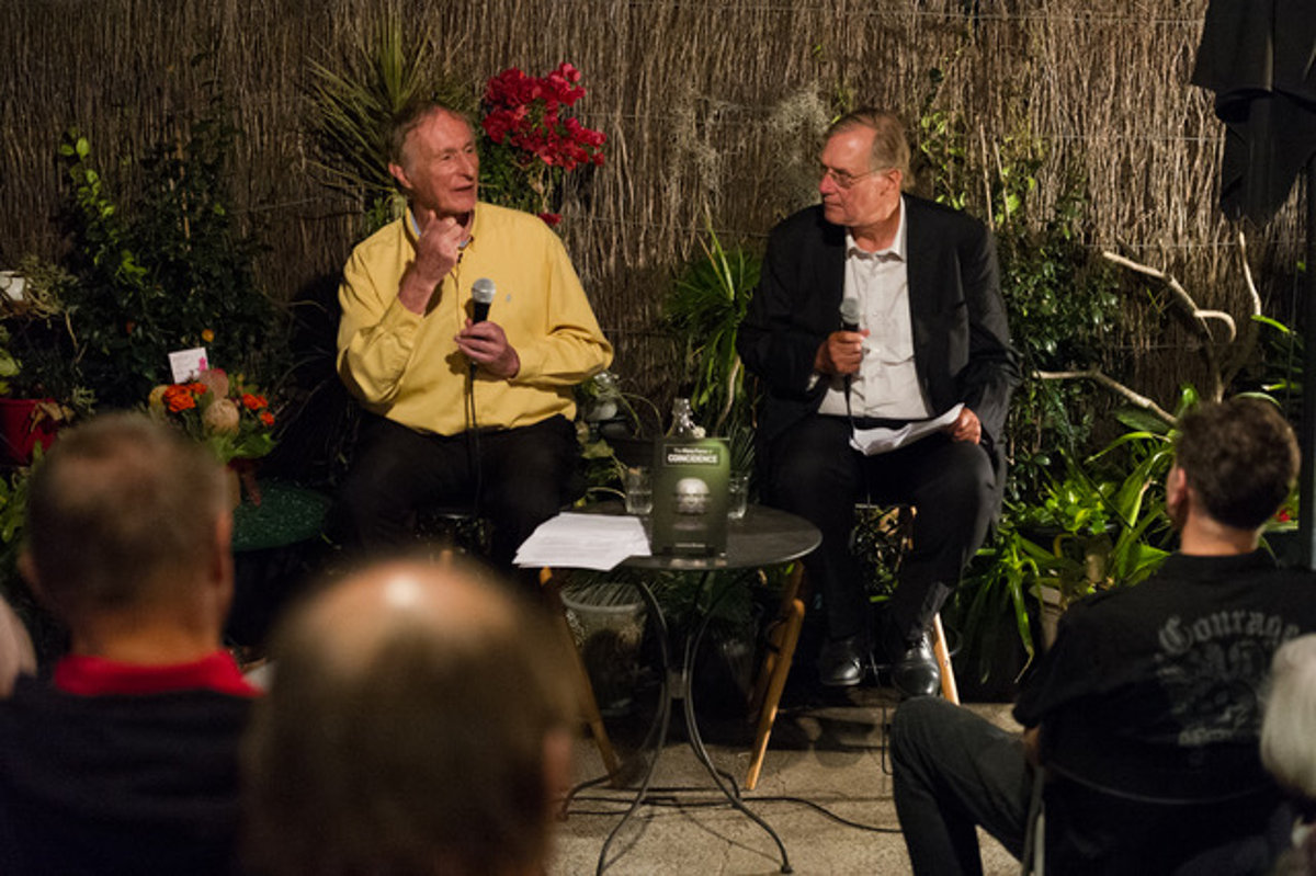 Laurence Browne and Adam Williams at The Many Faces of Coincidence book launch