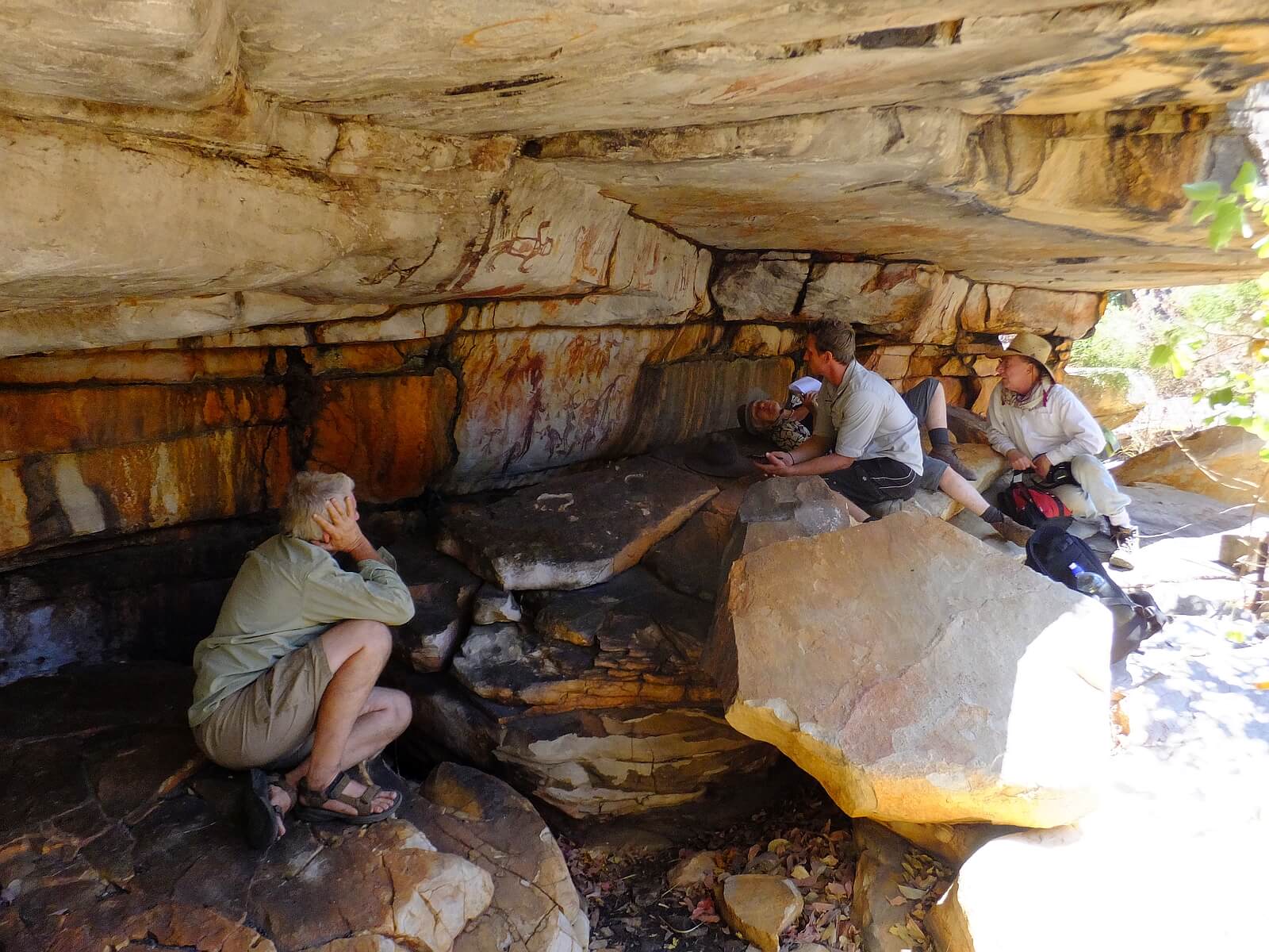 Bradshaw/Gwion art at Upper Mitchell Falls