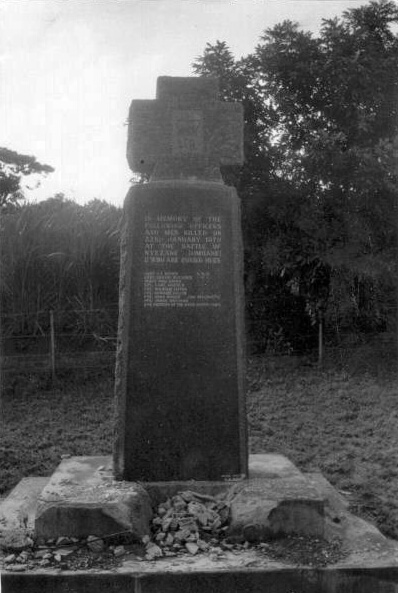 Memorial to the white officers and soldiers slain at Nyezane